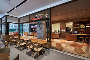 Tim Hortons® Shanghai interior counter